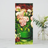 Invitation Pivoines et roses de Van Gogh (Debout devant)