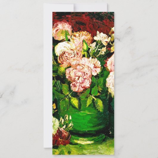 Invitation Pivoines et roses de Van Gogh (Devant)