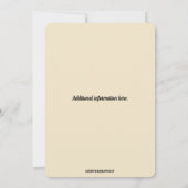 Invitation Pivoines jaunes modifiables (Dos)