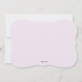 Invitation Pivoines rayonnantes d'aquarelle (Dos)