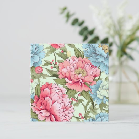 Invitation Pivoines taïwanaises (Debout devant)