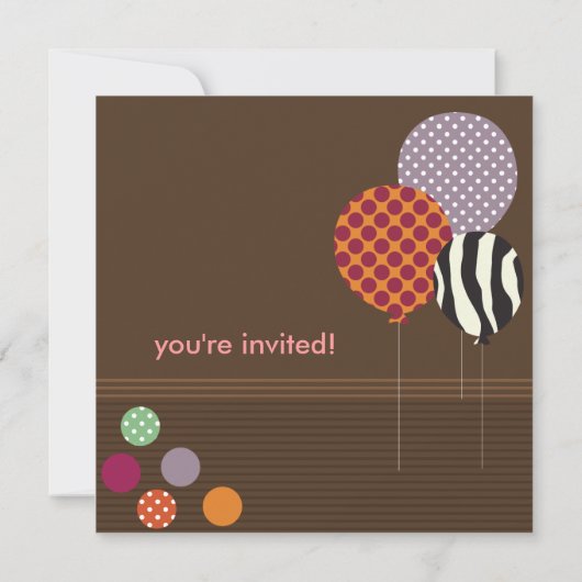 Invitation Pix-Dezines Baloons Anniversaire (Dos)