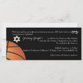 Invitation ✡ Pix Dezines Basketball Bar Mitzvah (Dos)