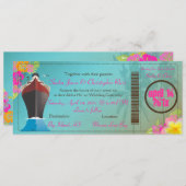 Invitation Pix-Dezines Bateau Pass d'embarquement/bateau d'am (Devant / Derrière)