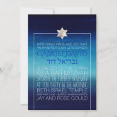 Invitation Pix Dezines Beach Bar Mitzvah/Deep Blue Sea (Dos)