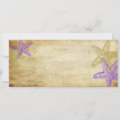 Invitation Pix-Dezines Boarding Pass+Beach, Poisson-étoiles v (Dos)