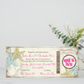 Invitation Pix-Dezines Boarding Pass to Paradise (Debout devant)