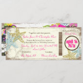 Invitation Pix-Dezines Boarding Pass to Paradise (Devant / Derrière)