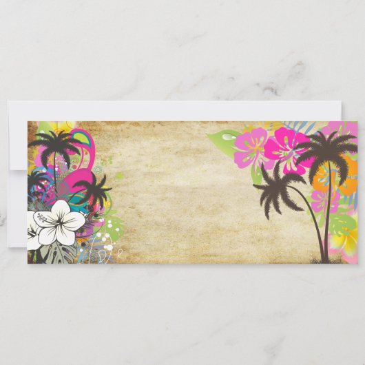 Invitation Pix-Dezines Boarding Pass to Paradise (Dos)