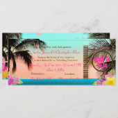 Invitation Pix-Dezines Boarding Pass to Paradise (Devant / Derrière)