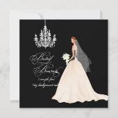 Invitation Pix-Dezines Chandelier Bridal Brunch/DO-IT-YOURSEL (Devant)