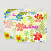 Invitation Pix-Dezines couleur arrière - plan de la jungle ha (Devant / Derrière)