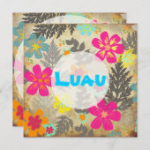 Invitation Pix-Dezines couleur arrière - plan de la jungle ha (Devant / Derrière)