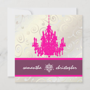 Invitation Pix Dezines Cupcakes Swirls + Chandelier