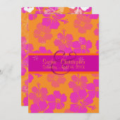 Invitation Pix-Dezines do-it-yourself arrière - plan, hibiscu (Devant / Derrière)