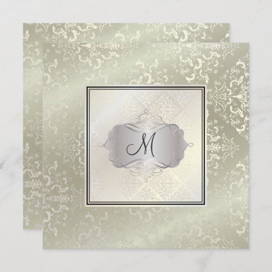 Invitation Pix-Dezines Étienne Damask (Devant / Derrière)