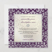 Invitation Pix-Dezines Haute Couture Damask (Dos)