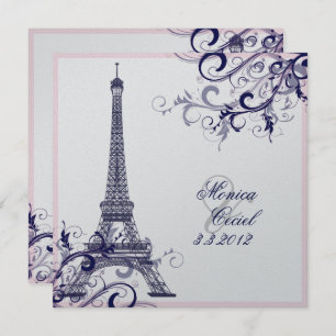 Invitation Pix Dezines la tour eiffel/paris
