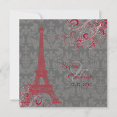 Invitation Pix Dezines la tour eiffel/paris (Devant)