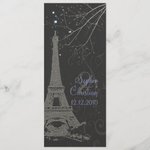 Invitation Pix Dezines la tour eiffel/paris