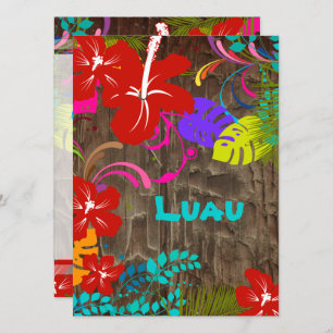 Invitation Pix-Dezines Ohana Luau