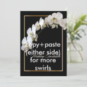 Invitation Pix-Dezines orchidées/phalaenopsis (Debout devant)