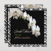 Invitation Pix-Dezines orchidées/phalaenopsis (Devant / Derrière)