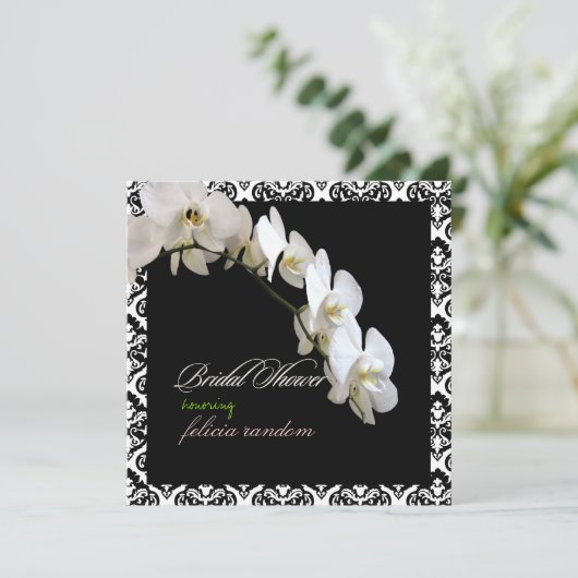 Invitation Pix-Dezines orchidées/phalaenopsis (Debout devant)