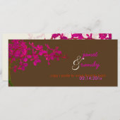 Invitation Pix-Dezines orchidées/renanthera (Devant / Derrière)