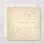 Invitation Pix-Dezines Rossi Damask, Champagne (Devant)