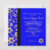 Invitation Pix-Dezines Star de David, Bar Mitzvah (Dos)