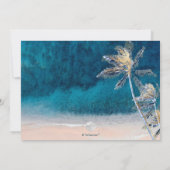 Invitation Pix Dezines surf, palmiers, bar de plage mitzvah (Dos)