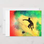 Invitation Pix Dezines Surfs Up/Surfer/Beach Bar Mitzvah (Dos)