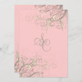 Invitation Pix-Dezines tourbillons à la vanille/do-it-yoursel (Devant / Derrière)