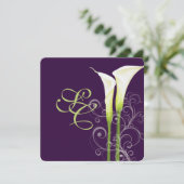 Invitation PixDezin lys calla/DIY arrière-plan (Debout devant)