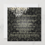 Invitation PixDezine CRYSTAL CHANDELIER+DAMASK BAROQUE (Devant)