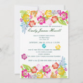 Invitation PixDezine Hibiscus hawaïen, Graduations 2011 (Dos)