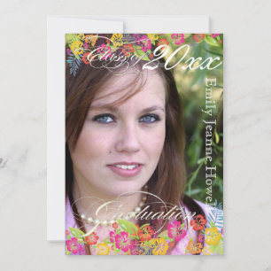 Invitation PixDezine Hibiscus hawaïen, Graduations 2011