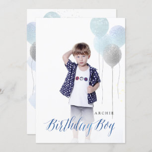 Invitation PixDezine N'IMPORTE QUEL ÂGE, Ballons pour garçons