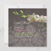 Invitation PixDezine Orchidée rose/douche nuptiale (Dos)