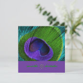 Invitation PixDezine Psychedelic Peacock plumes (Debout devant)