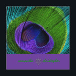 Invitation PixDezine Psychedelic Peacock plumes<br><div class="desc">PixDezines plumes de paon psychédéliques dans royal violple.com™ et PixDezines™ sur zazzle.com</div>