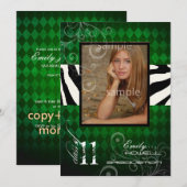 Invitation PixDezines 2011, Arlequin d'Émeraude (Devant / Derrière)