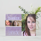 Invitation PixDezines 2011 Graduation/Photo/Casquette+Gown (Debout devant)