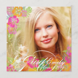 Invitation PixDezines 2012 Diplôme hibiscus leis