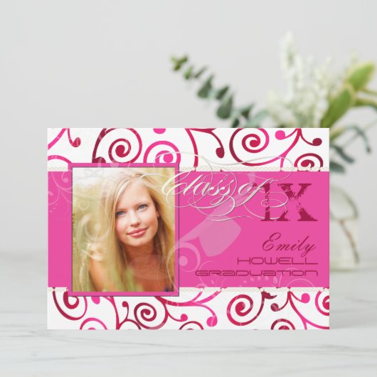 Invitation PixDezines 2012 Grads, cupcake swirlst/do-it-yours (Debout devant)