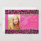 Invitation PixDezines 2012 Grads, teetah print/do-it-yourself (Devant)