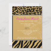 Invitation PixDezines 2012 Grads, zebra+cheetah/do-it-yoursel (Dos)