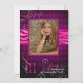 Invitation PixDezines 2012, Zebra Print+Harlequin (Devant)