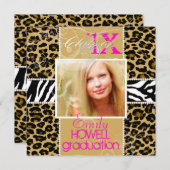 Invitation PixDezines 2013 Grads, teetah print/do-it-yourself (Devant / Derrière)